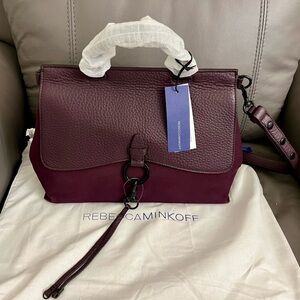 NWT Rebecca Minkoff
Keith Ring and Clip Leather Satchel Bag